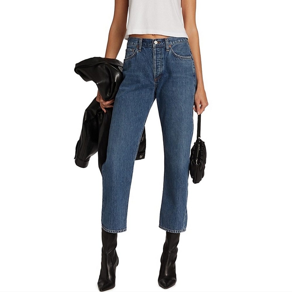 AGOLDE Wyman Low-Rise Vintage Straight Jeans In Vision